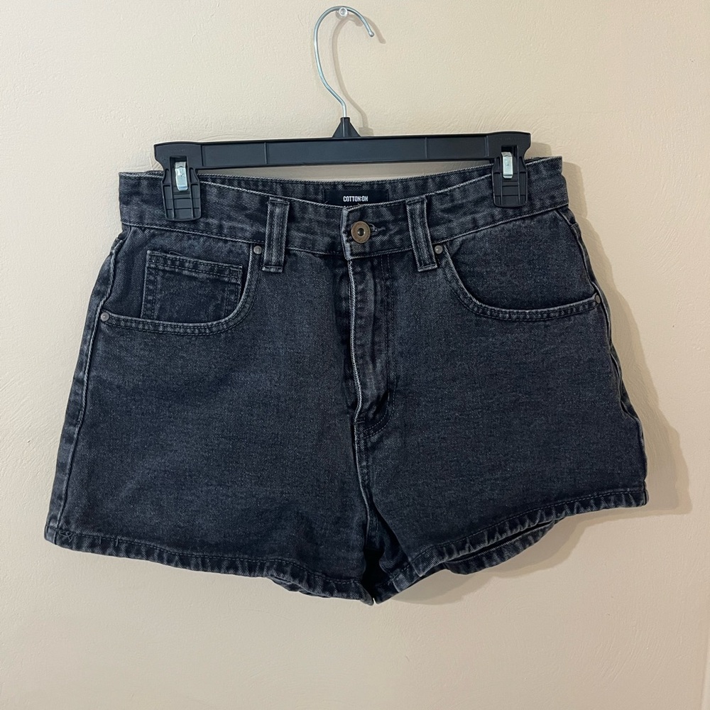 Women's Black Denim Shorts
